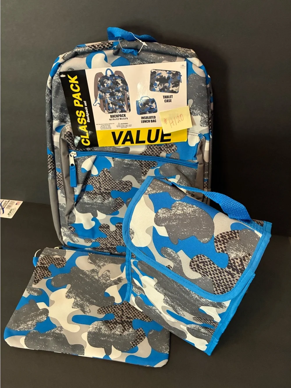 Back to School - Camo backpack bundle